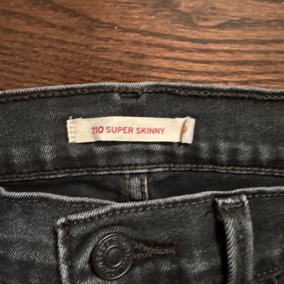 710 Super Skinny Black Jeans 29 - Picture 5 of 5